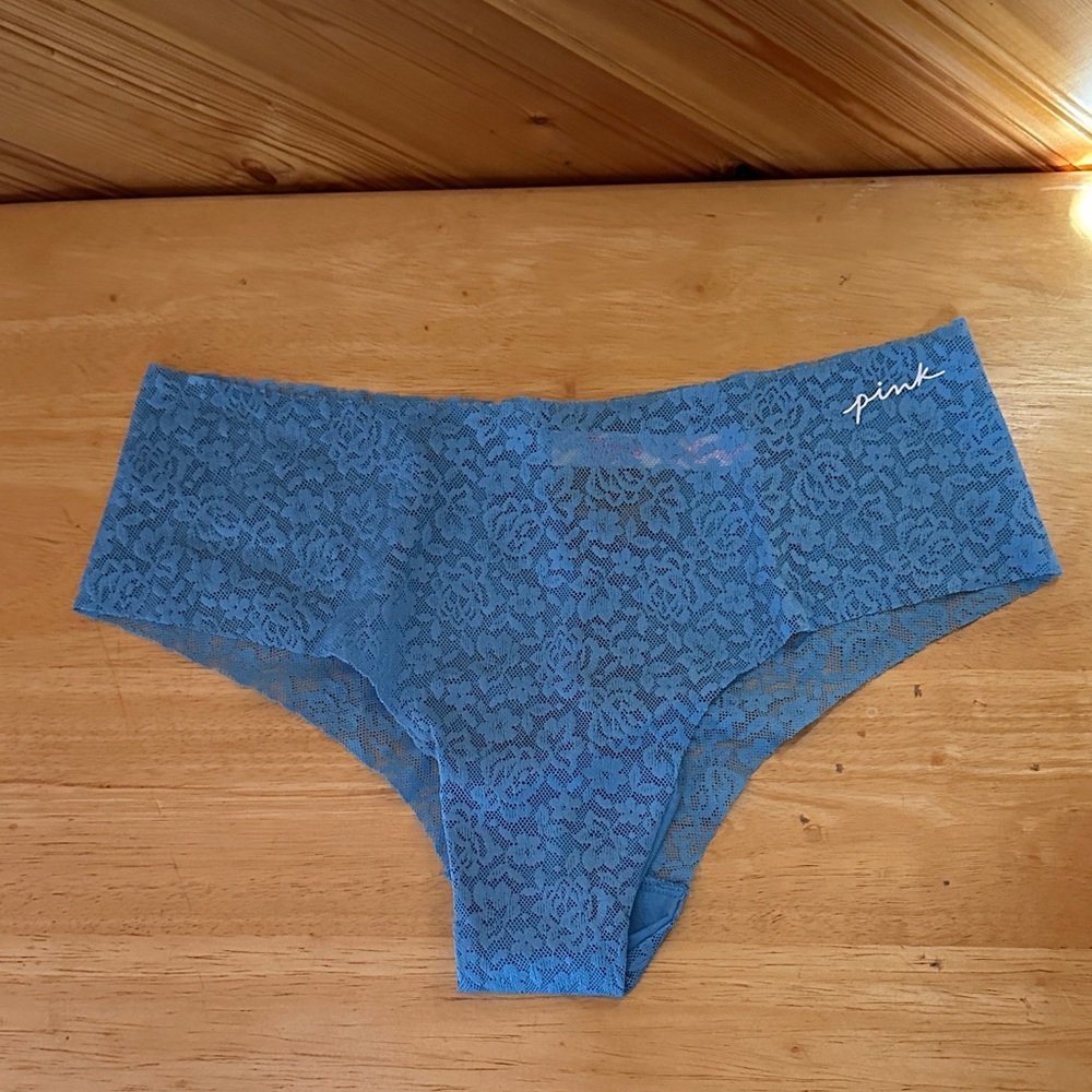 PINK No Show Lace Cheekster Panties